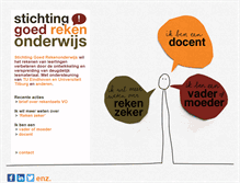 Tablet Screenshot of goedrekenonderwijs.nl